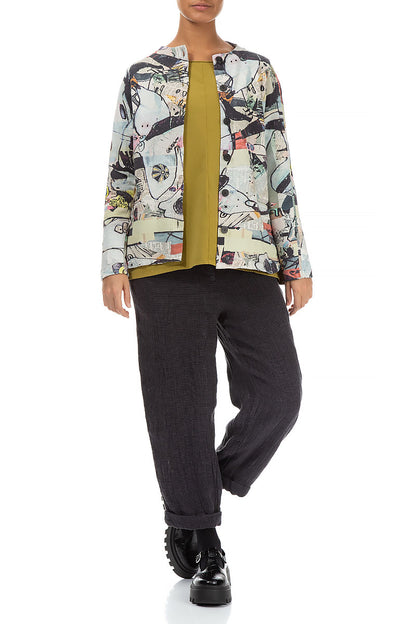 Side Pockets Artful Elements Cotton Jacket 4