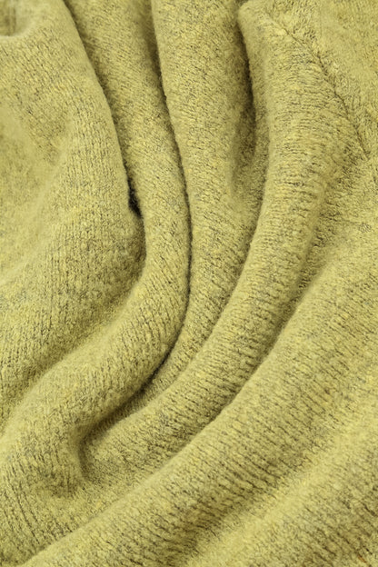 Side Split Golden Lime Wool Sweater 5