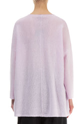 Side Split Light Pink Wool Sweater 3