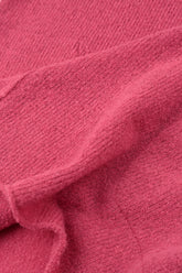 Side Split Pink Punch Wool Sweater 5