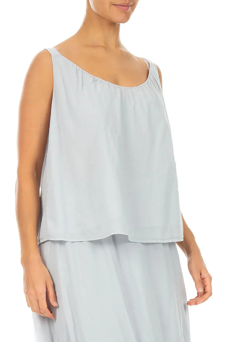 Silver Grey Cotton Camisole Top 3