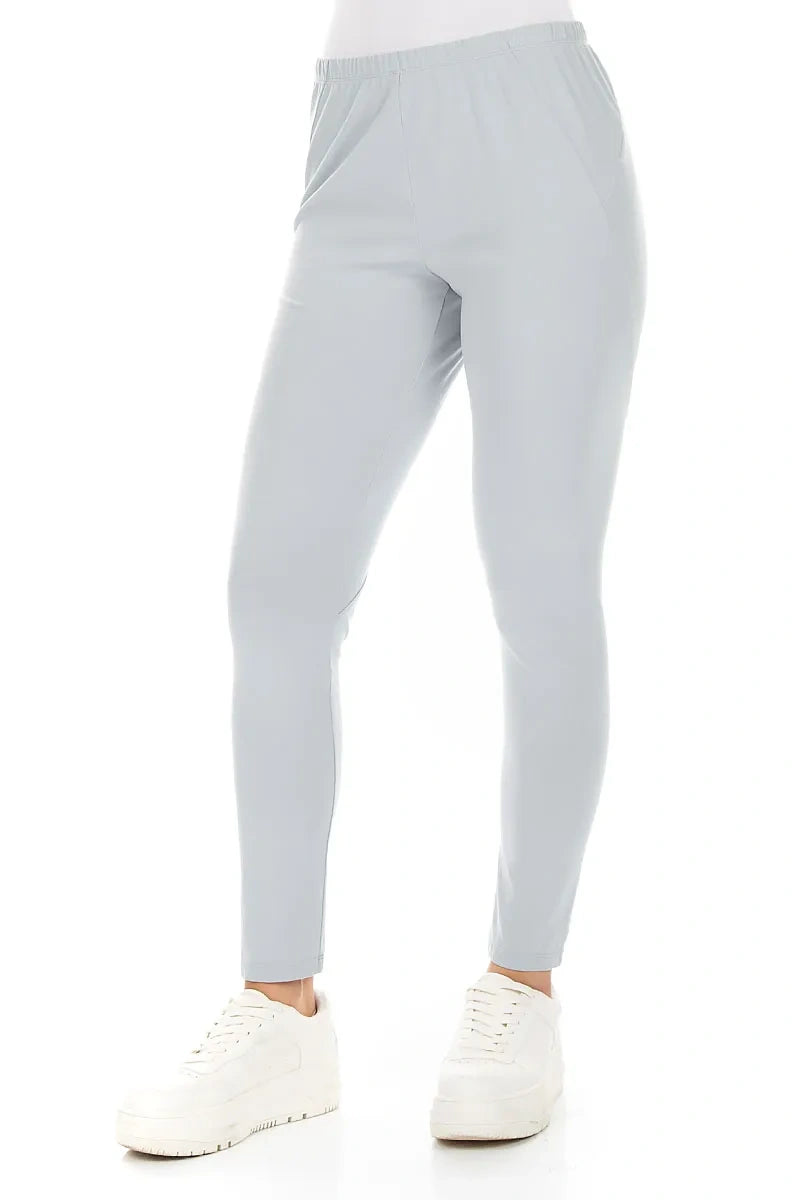 Silver Grey Cotton Leggings 3