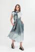 Silver Grey Ombré Pure Silk Dress 1
