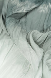 Silver Grey Ombré Pure Silk Dress 6