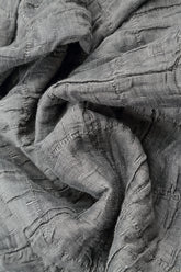 Silver Pleated Silk Linen Jacket 7