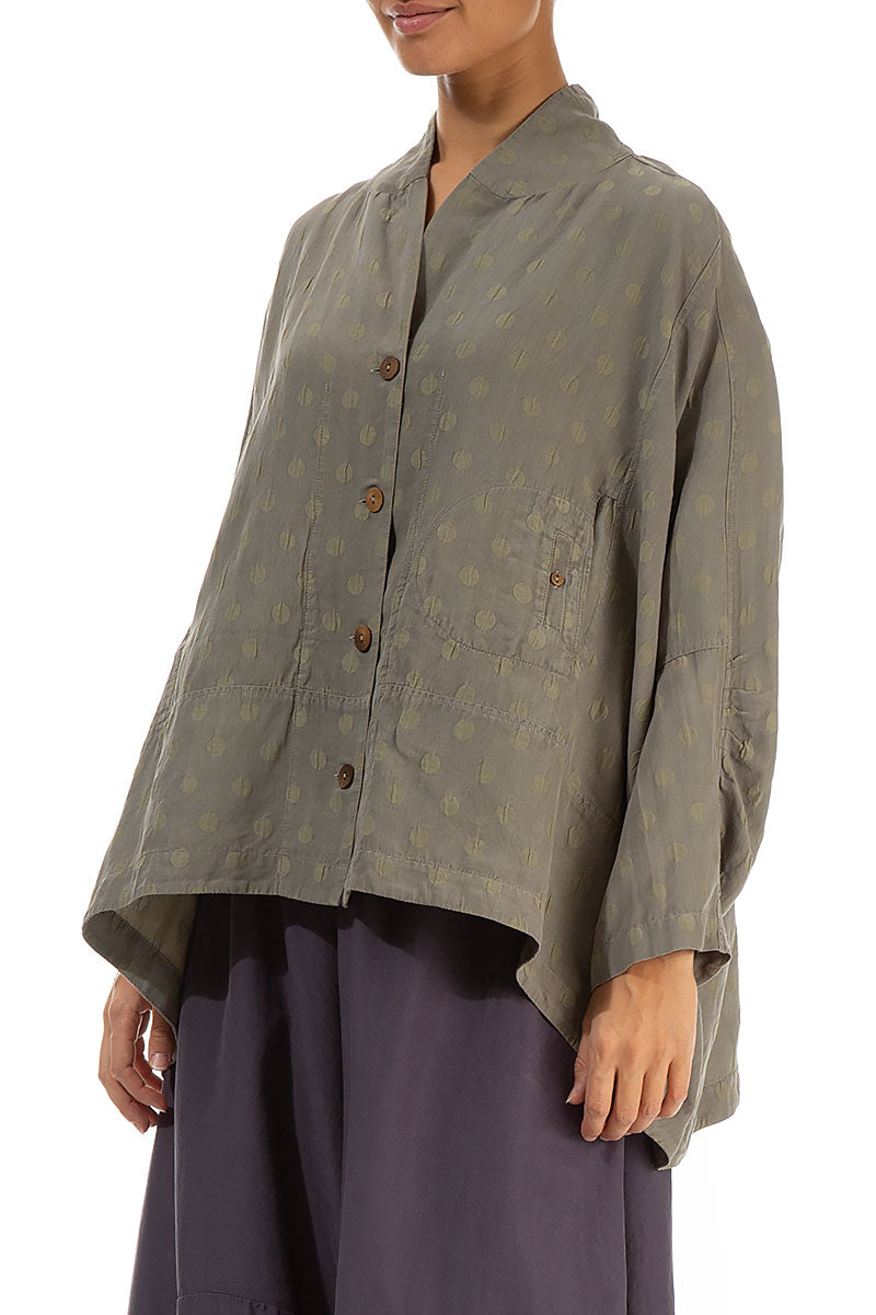Silver Sage Dotty Silk Jacket 3