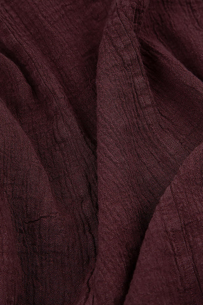 Single Pocket Maroon Linen Tunic 5