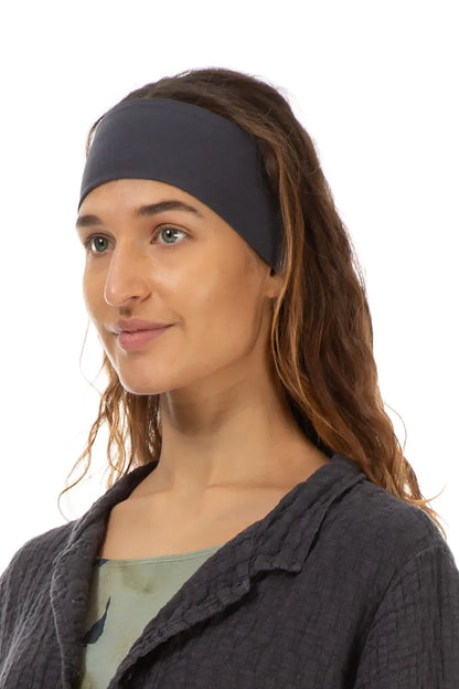 Slate Blue Cotton Headband 3