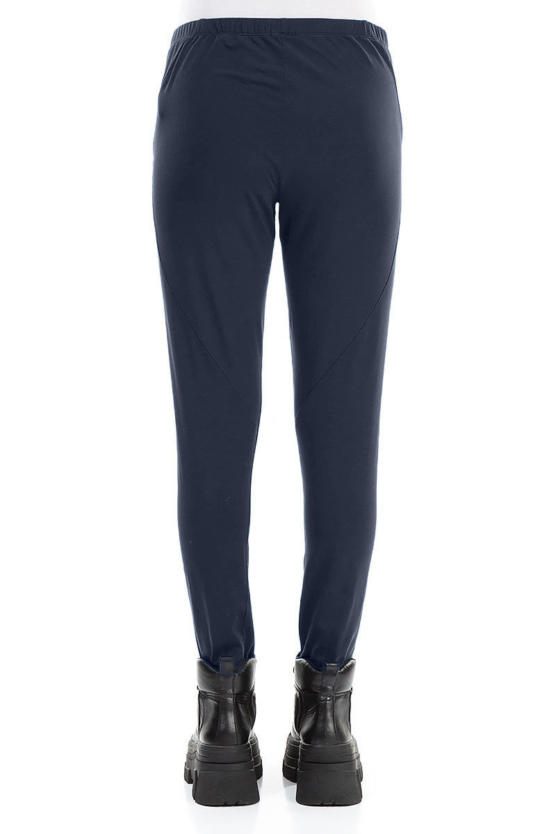 Slate Blue Cotton Leggings 2