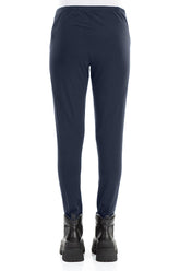 Slate Blue Cotton Leggings 2