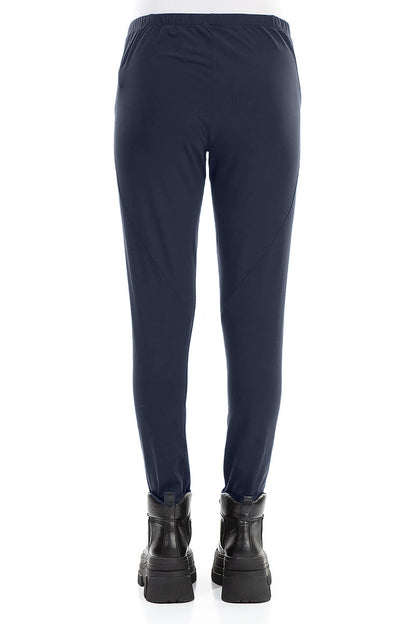 Slate Blue Cotton Leggings 2