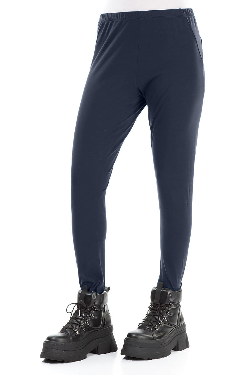 Slate Blue Cotton Leggings 3