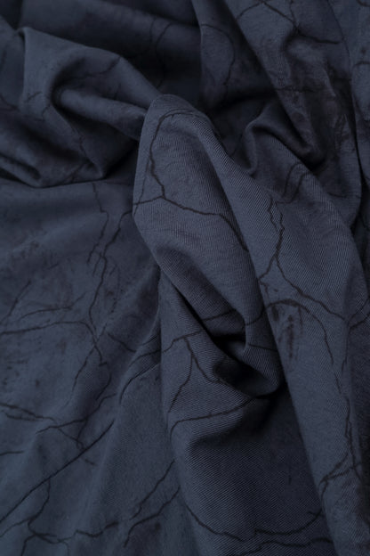 Slate Blue Marble Cotton Leggings 4