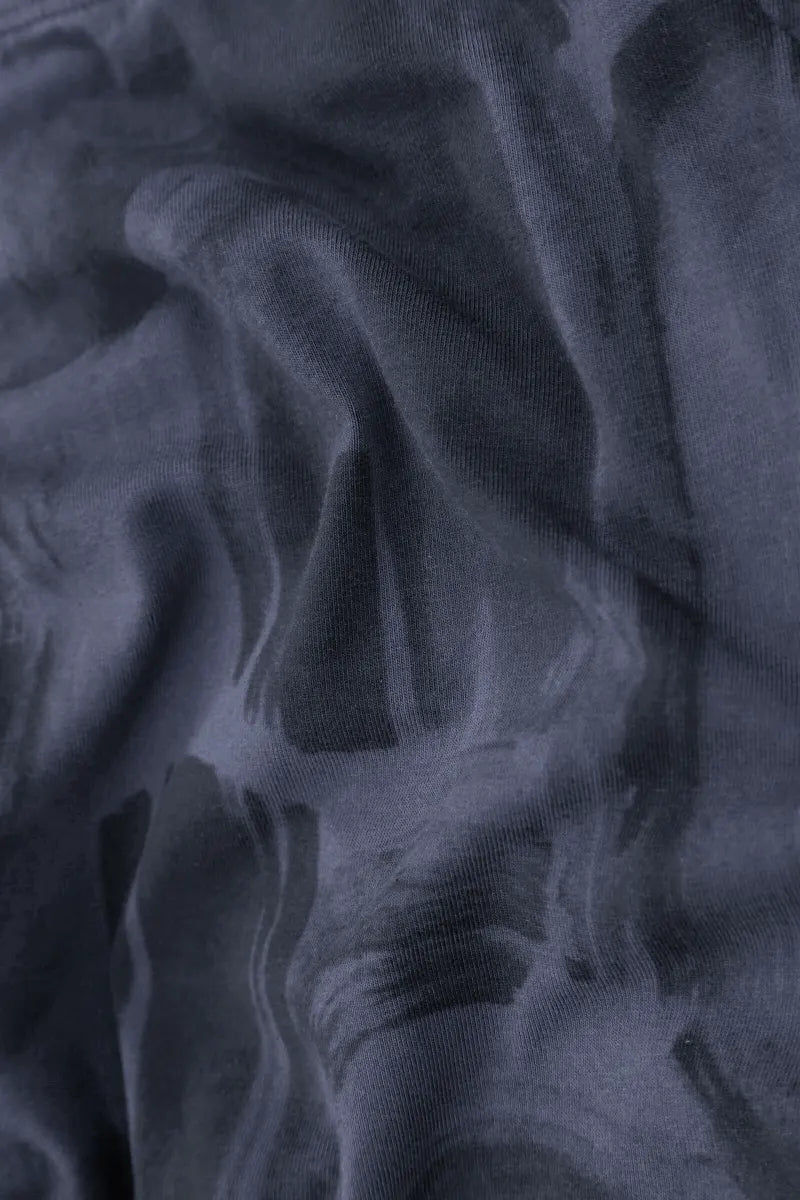 Slate Blue Paintwave Cotton Leggings 4