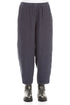 Slate Blue Textured Linen Trousers 1