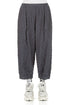 Slate Pleated Silk Bamboo Trousers 1