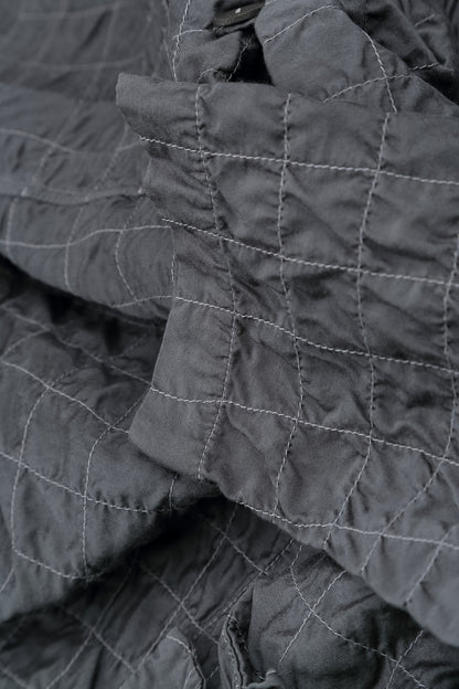 Slate Pleated Silk Bamboo Trousers 5
