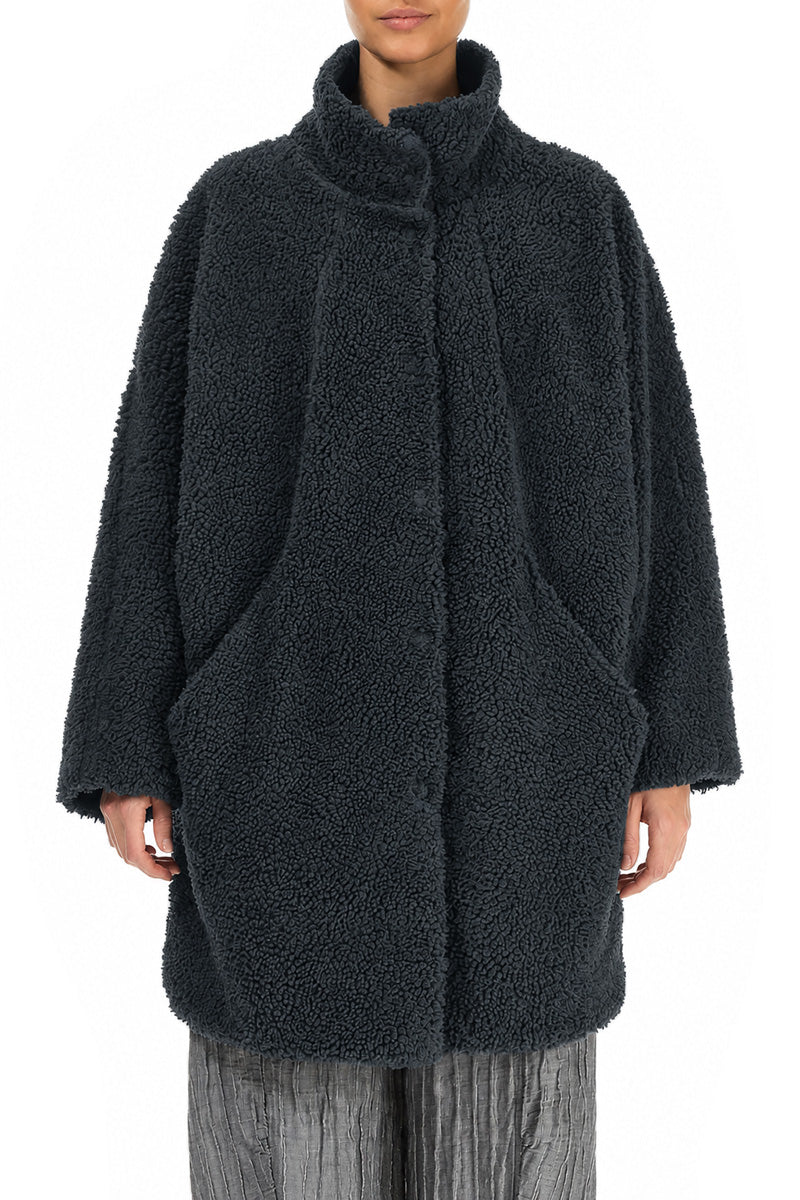 Slate Teddy Cotton Coat