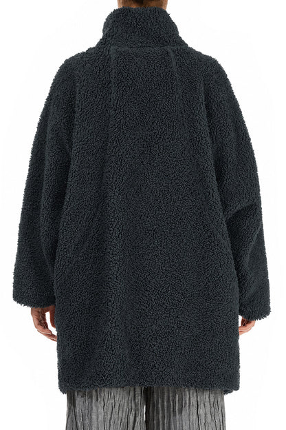 Slate Teddy Cotton Coat