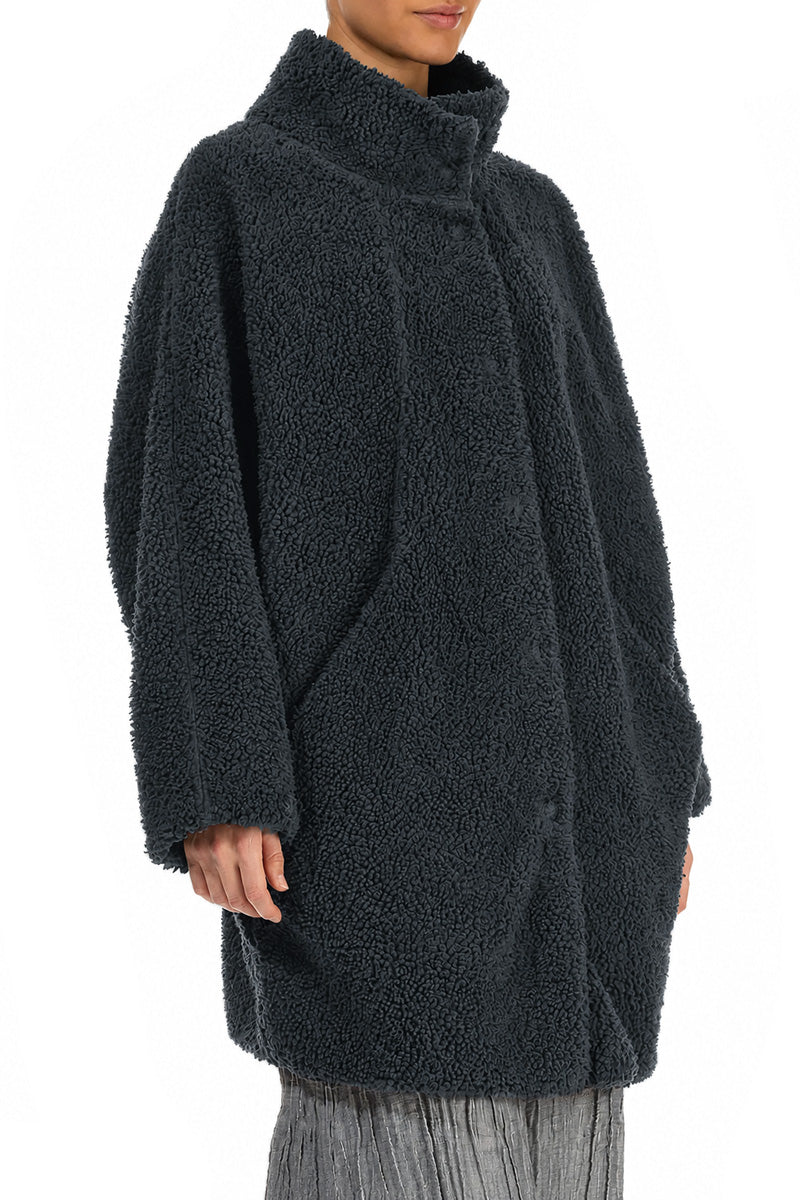 Slate Teddy Cotton Coat