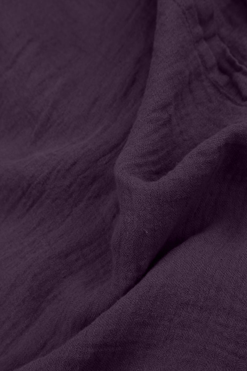Sleeveless Balloon Amethyst Linen Dress