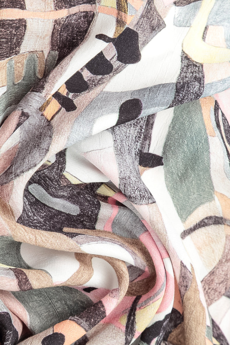 Sleeveless Pastel Art Viscose Top 5