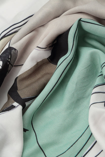 Haut sans manches en soie et bambou à effet pierre roulée