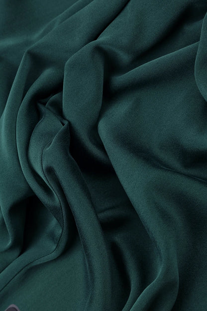 Wide Leg Peacock Silk Trousers 5