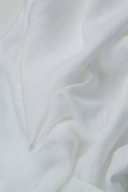 Sleeveless White Linen Top 5