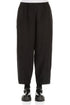 Slight Taper Black Silk Bamboo Trousers 1