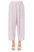 Slight Taper Lilac Silk Bamboo Trousers 1