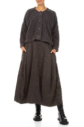 Snap Front Graphite Teddy Cotton Jacket 4