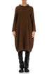 Soft Cowl Aged Copper Textured Linen Dress 1