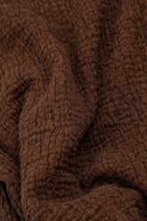 Soft Cowl Aged Copper Textured Linen Dress 5