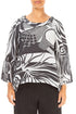 Soft Cowl Neck Pearl Grey Orbit Textured Silk Blouse 1