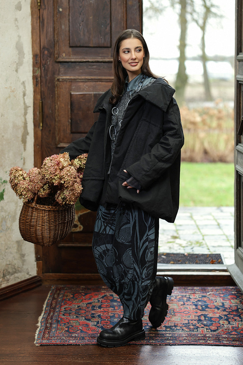 Softly Tailored Slate Silk Shirt