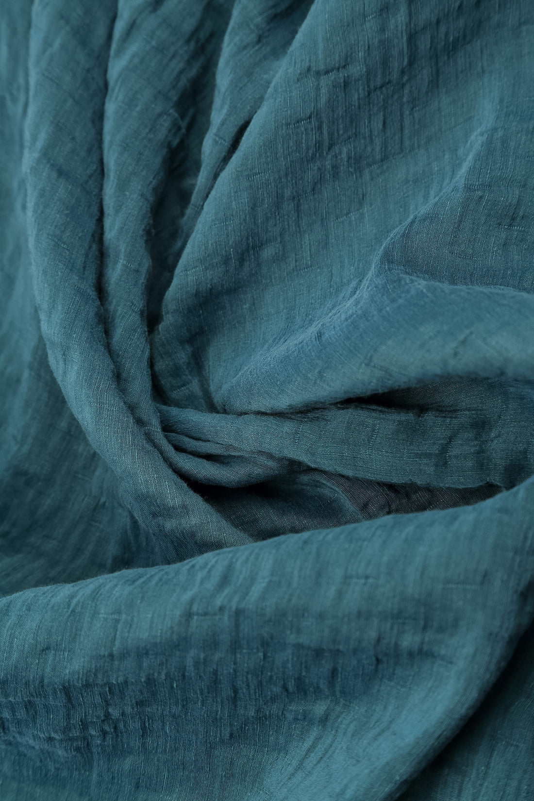 Square Neck Textured Deep Turquoise Silk Dress 6