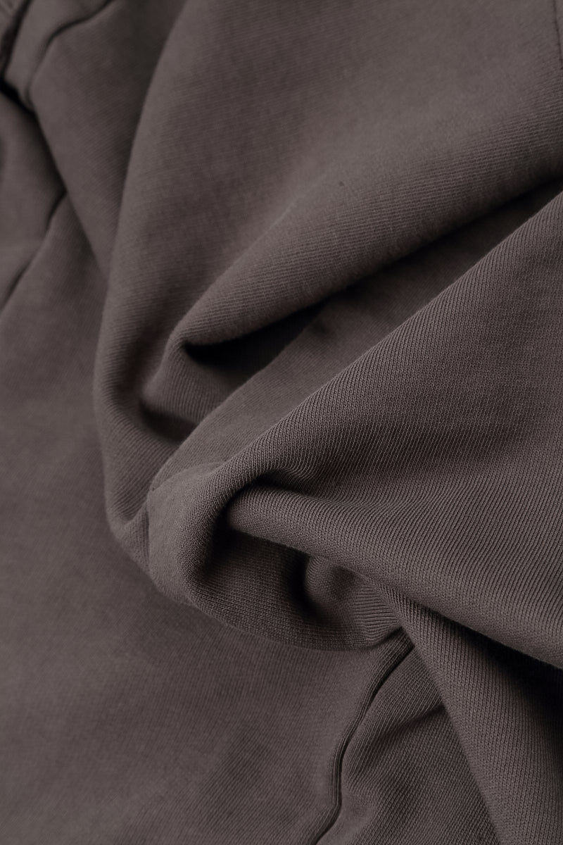 Straight Forest Brown Cotton Trousers 5