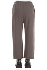 Straight Forest Brown Cotton Trousers 2
