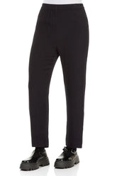 Straight Graphite Blue Viscose Trousers 3