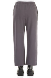 Straight Graphite Cotton Trousers 2