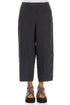 Straight Graphite Linen Trousers 1