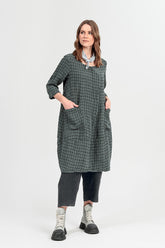 Straight Graphite Linen Trousers 6