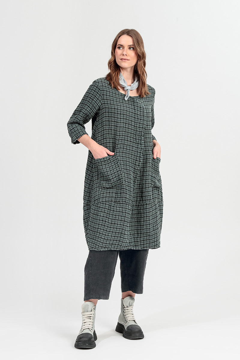 Straight Graphite Linen Trousers 6