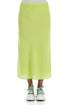 Straight Lime Linen Skirt 1