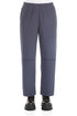 Straight Slate Blue Cotton Trousers 1
