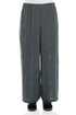 Straight Slate Raised Textured Silk Trousers 1