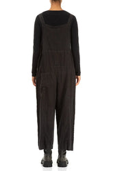 Strappy Black Linen Jumpsuit 2