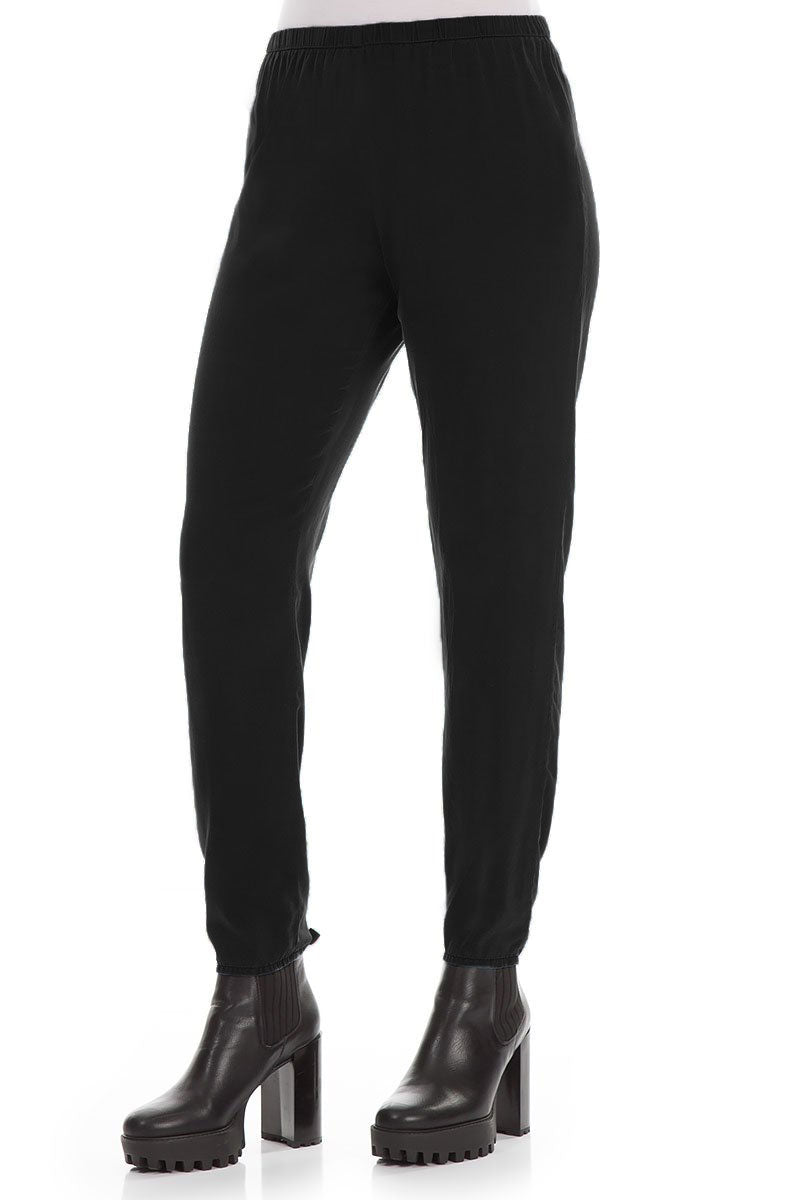 Black Silk Leggings 3