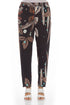 Stylish Leaves Silk Leggings 1